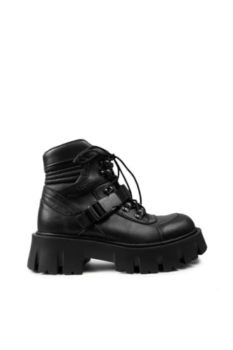 Altercore Damen vegan Stiefel Phantom Schwarz